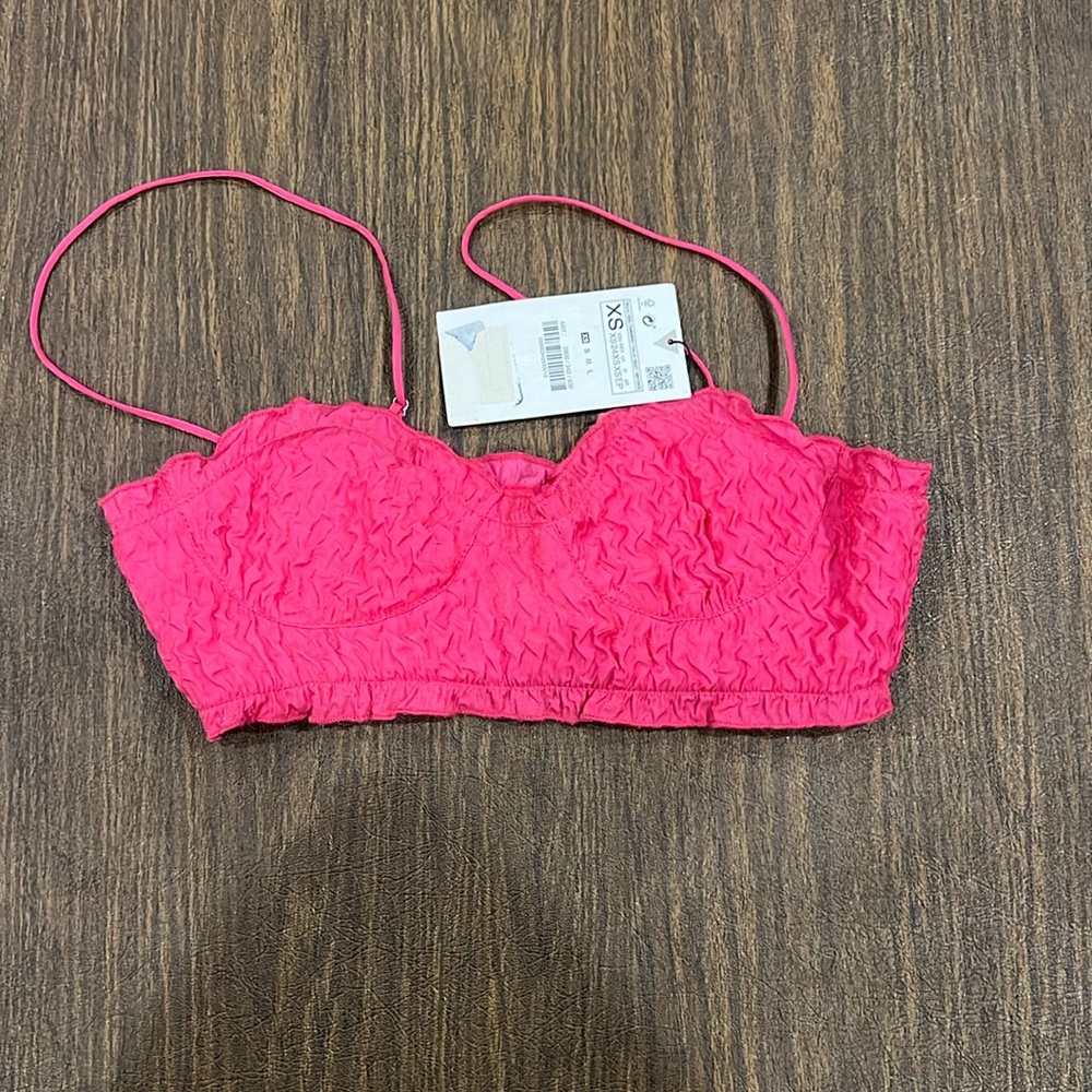 Pink Bandeau Bra Top - ZARA NEVER WORN